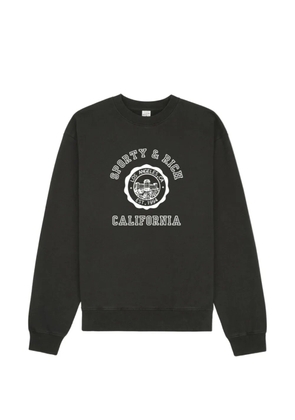 Sporty & Rich California emblem crewneck - Black