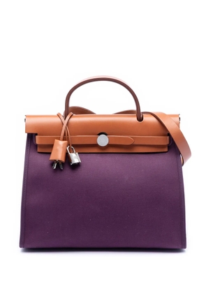 Hermès Pre-Owned 2011 Toile Herbag Zip 31 satchel - Purple