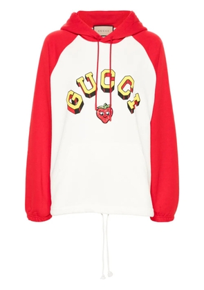 Gucci logo-print hoodie - White