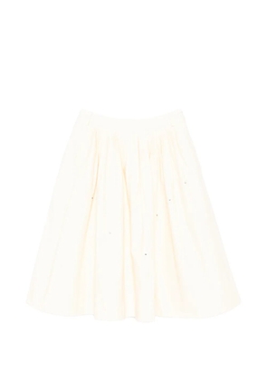 SAMUEL GUÌ YANG a-line denim skirt - Neutrals
