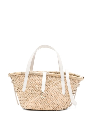 Coccinelle woven tote bag - Neutrals