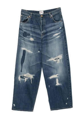 KAMIYA distressed denim jeans - Blue
