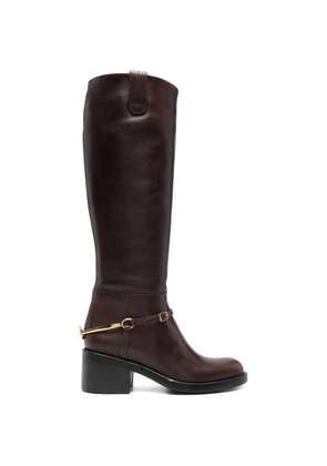Chloé Dakota round-toe strap boots - Brown