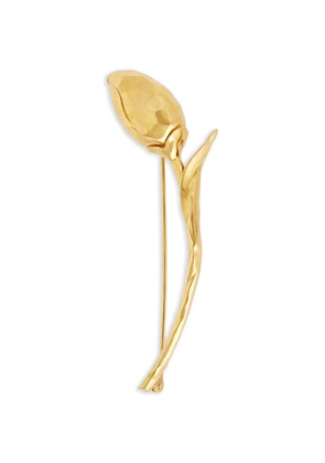 ERDEM Bloom flower-detail brooch - Gold