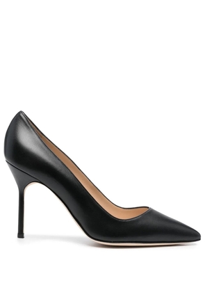 Manolo Blahnik BB 90mm leather pumps - Black