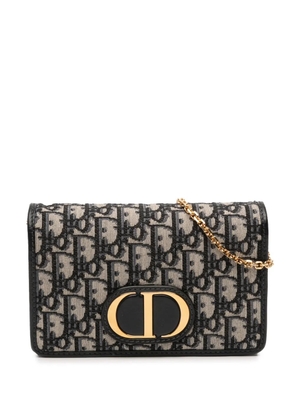 Christian Dior Pre-Owned 2020 Oblique Canvas 30 Montaigne 2 in 1 Pouch satchel - Blue