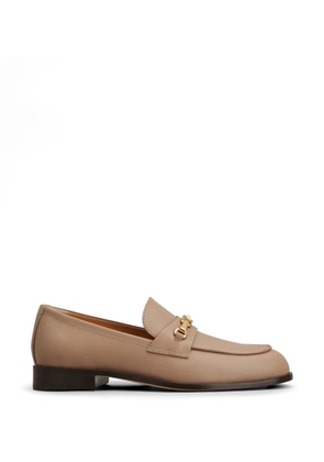 Tod's gold-tone hardware loafers - Brown