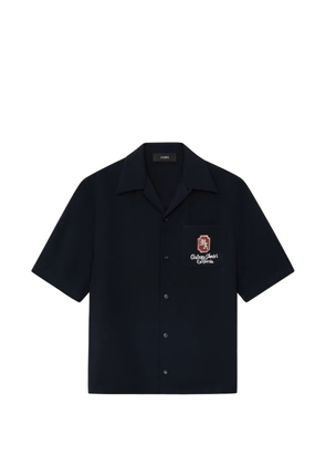 AMIRI logo-detail camp shirt - Blue