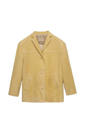 Prada suede caban jacket - Yellow