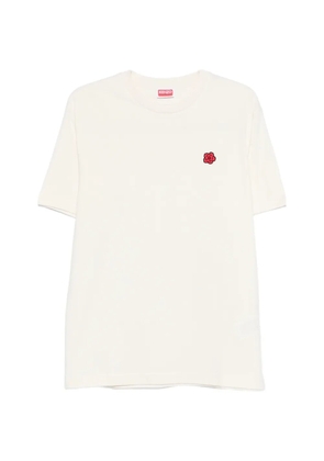 Kenzo flower-appliqué T-shirt - Neutrals