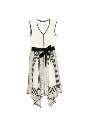 Karl Lagerfeld scarf print dress - Neutrals
