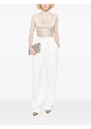 Elisabetta Franchi pleated trousers - White