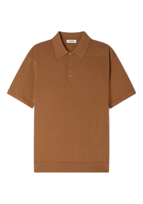 SANDRO short-sleeve polo shirt - Brown
