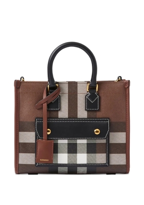 Burberry mini Freya tote bag - Brown