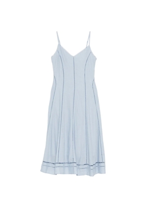 Karl Lagerfeld cut-out embroidery dress - Blue