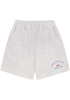 Sporty & Rich logo-print track shorts - Grey