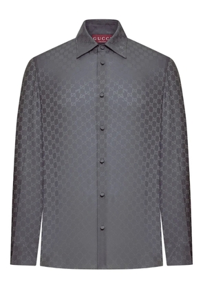 Gucci GG jacquard silk shirt - Grey
