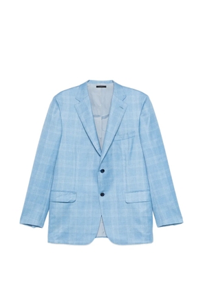 Brioni Ravello check-pattern jacket - Blue