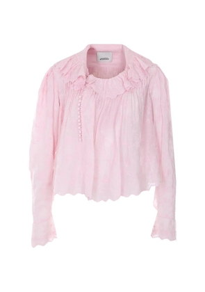 ISABEL MARANT Zelly ruffled blouse - Pink