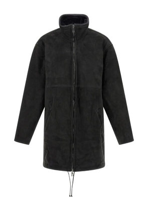 Giorgio Brato high-neck leather jacket - Black