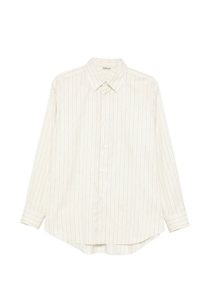 Auralee striped shirt - Neutrals