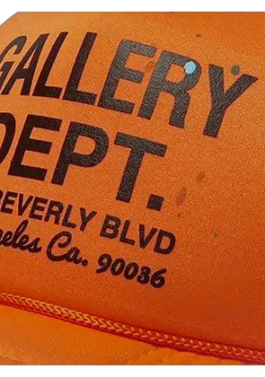 GALLERY DEPT. logo-detail trucker cap - Orange