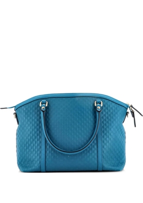 Gucci Pre-Owned Britt Convertible Dome Microguccissima Leather Medium satchel - Blue