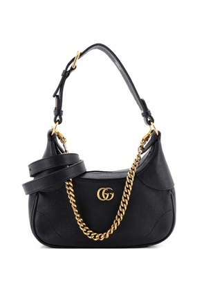 Gucci Pre-Owned Aphrodite Zip Shoulder Bag Leather Small hobo bag - Black