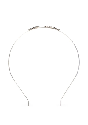 RED(V) embellished headband - Silver