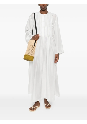 P.A.R.O.S.H. Sadio beaded midi dress - White