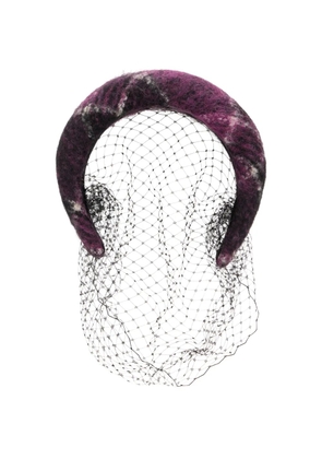 RED(V) mottled veil headband - Purple