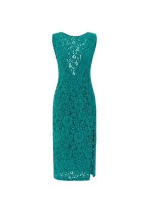 PINKO lace side-split dress - Green