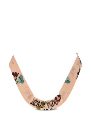 RED(V) floral beaded necklace - Neutrals