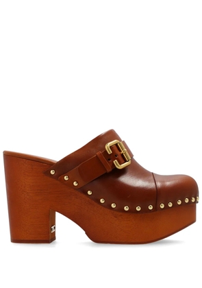 Chloé 120mm Jeanette mules - Brown