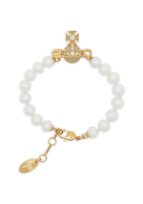 Vivienne Westwood Kitty faux-pearl bracelet - Gold