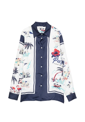 P.A.R.O.S.H. Scard printed shirt - White