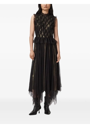 AllSaints Lola ruffled tiered dress - Black
