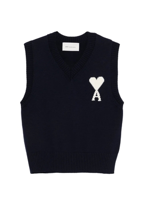 AMI Paris V-neck vest - Blue