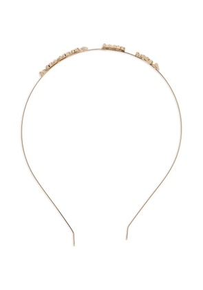 RED(V) embellished headband - Gold