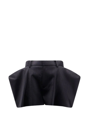 sacai pinstripe flared shorts - Blue