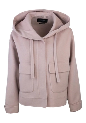 Weekend Max Mara Gary hooded patch-pocket jacket - Pink