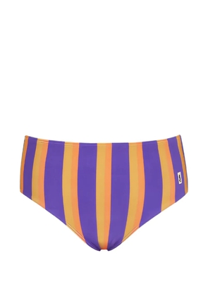 Saint Laurent striped bikini bottom - Purple