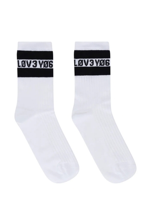 Valentino Garavani stripe socks - White