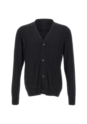 Tagliatore Moore V-neck ribbed cardigan - Black
