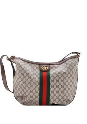 Gucci Pre-Owned Ophidia Half Moon GG Coated Canvas Large hobo bag - Brown