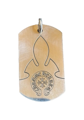 Chrome Hearts Fleur Dog Tag with ball chain 'Silver'