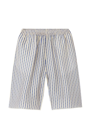 American Vintage Zivow striped drawstring shorts - Neutrals