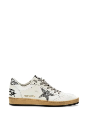 Golden Goose Ball Star star-glitter sneakers - White