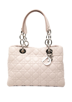 Christian Dior Pre-Owned 2011 Medium Lambskin Cannage Lady Dior Soft Shopping tote bag - Pink