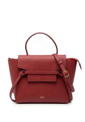 Celine Pre-Owned 2019 Nano Grained Calfskin Belt Bag satchel - Red